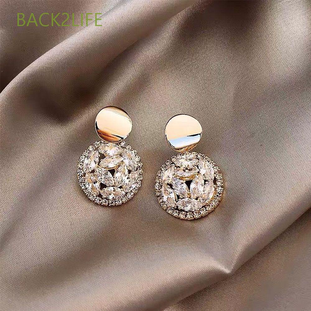 Bông tai tròn lượn sóng nhiều màu thời trang chất lượng cao S925 cho nữ