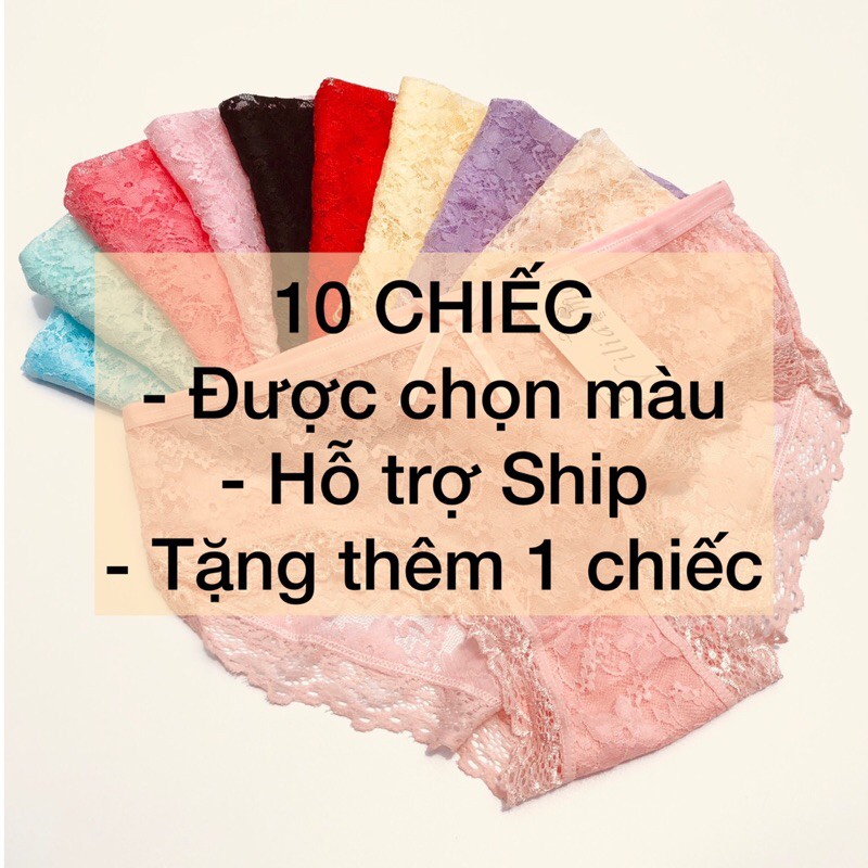 Quần Lót Ren Nữ Sexy Không Viền Siêu Mềm Thoáng Mát Cao Cấp SWEETLADY Quần Chip Ren Nữ Mỏng