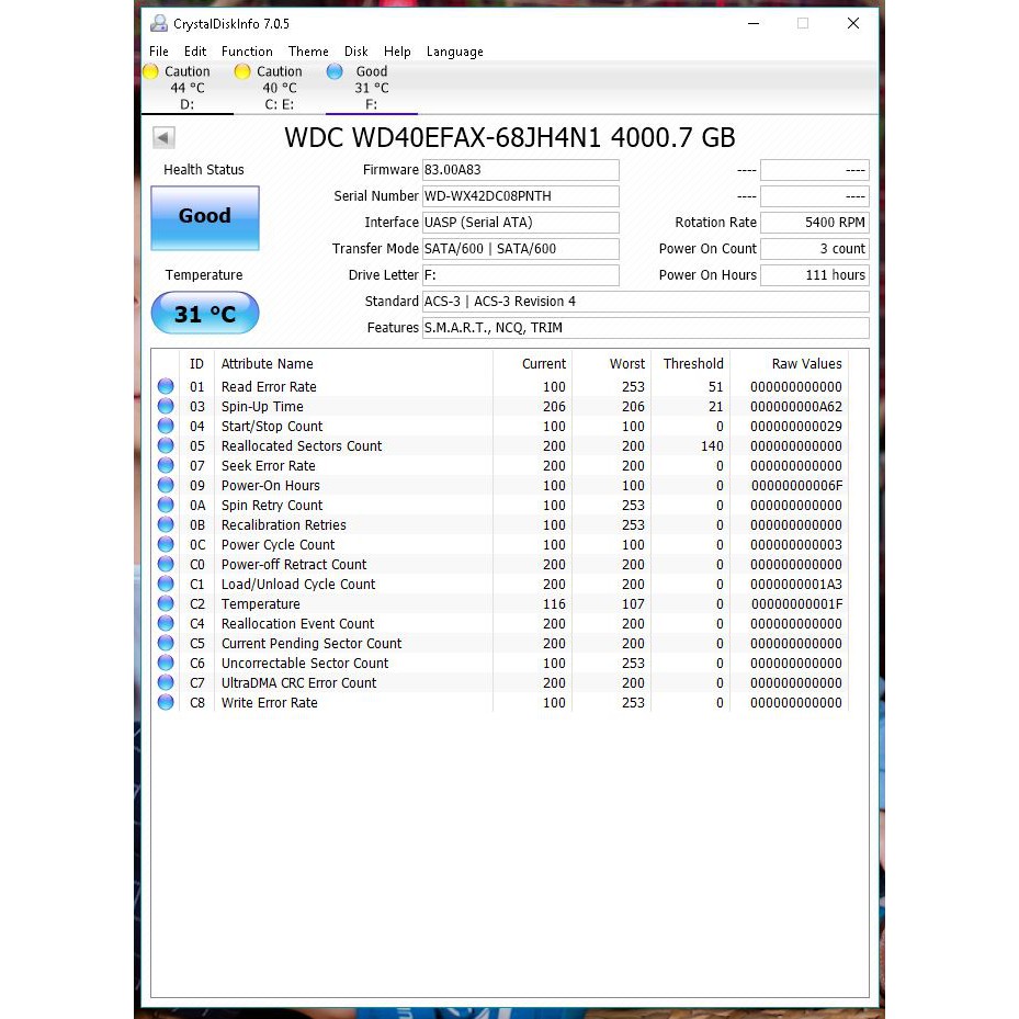 HDD 4TB RED 256M Cache chuyên dụng cho Nas và Sever | WebRaoVat - webraovat.net.vn