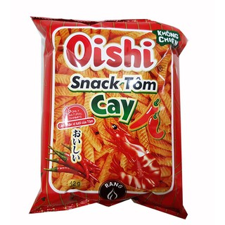 Snack tôm Oishi vị cay 10 gói