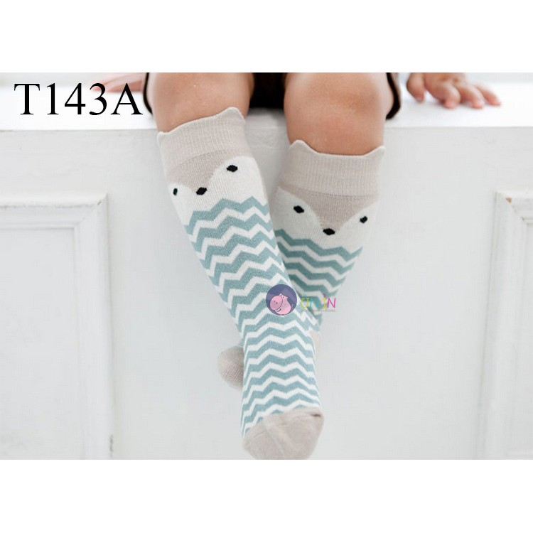 Tất chân dài họa tiết dễ thương cho bé trai bé gái size 0-4Y tất giữ ấm - T143