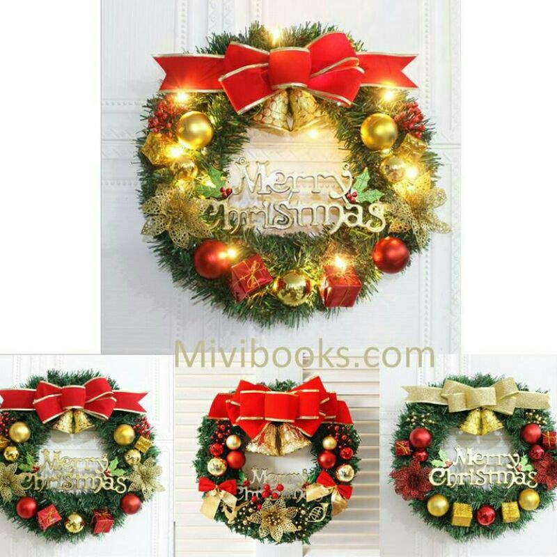 Vòng nguyệt quế trang trí noel