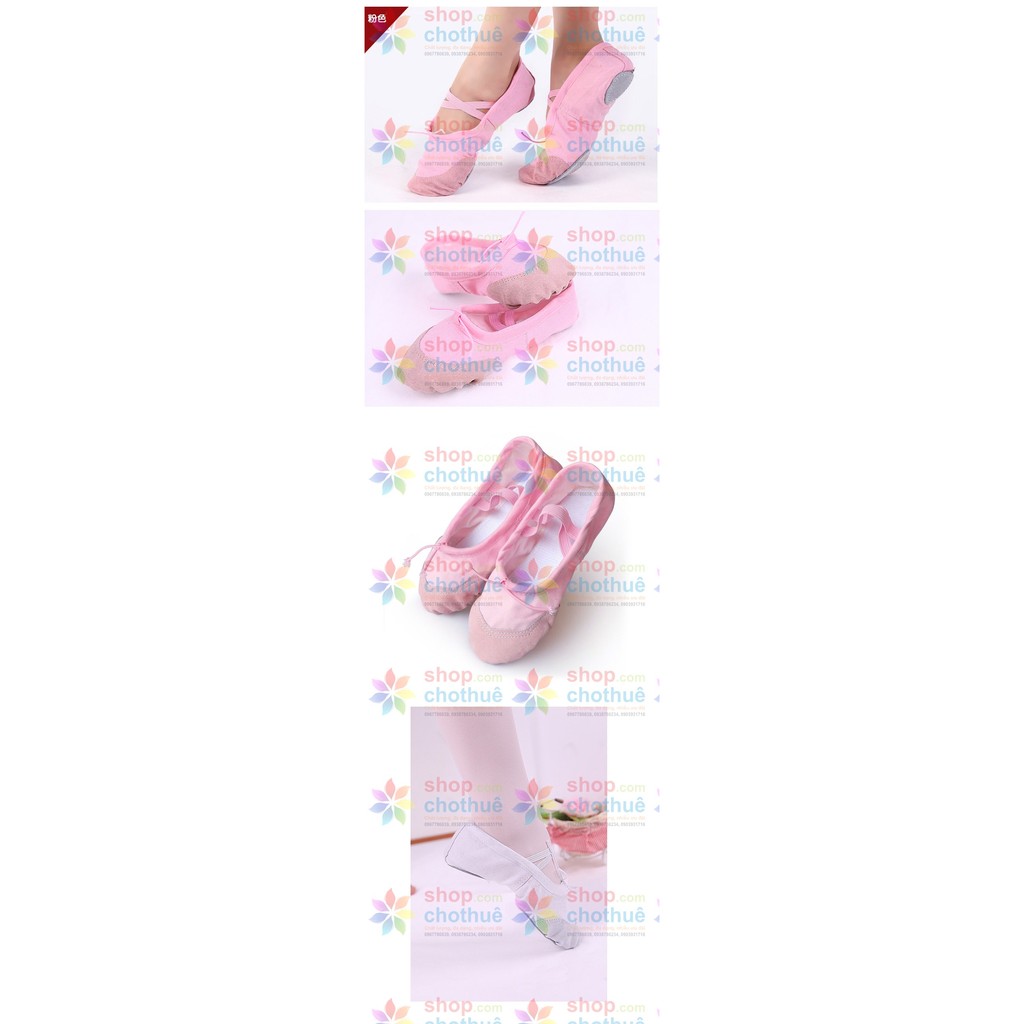 Giày Múa Đế Bệt Mũi Mềm - Màu Hồng phấn | BigBuy360 - bigbuy360.vn