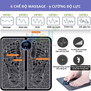 Thảm massage chân ems giúp lưu thông khí huyết, giảm đau mỏi chân - ảnh sản phẩm 7