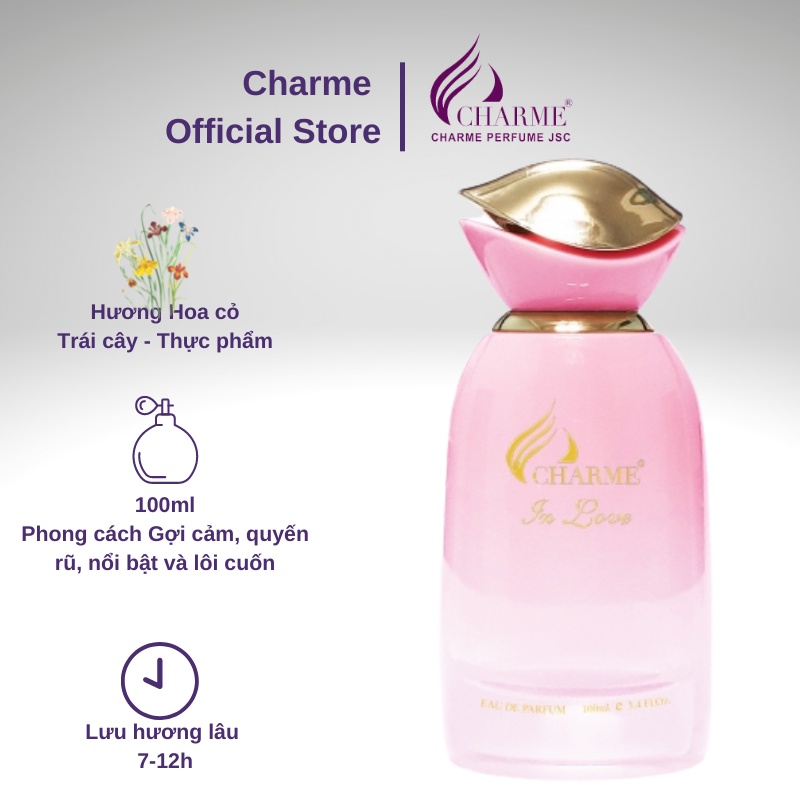 Nước hoa Charme In Love 100ml gợi cảm quyến rũ nổi bật lôi cuốn.