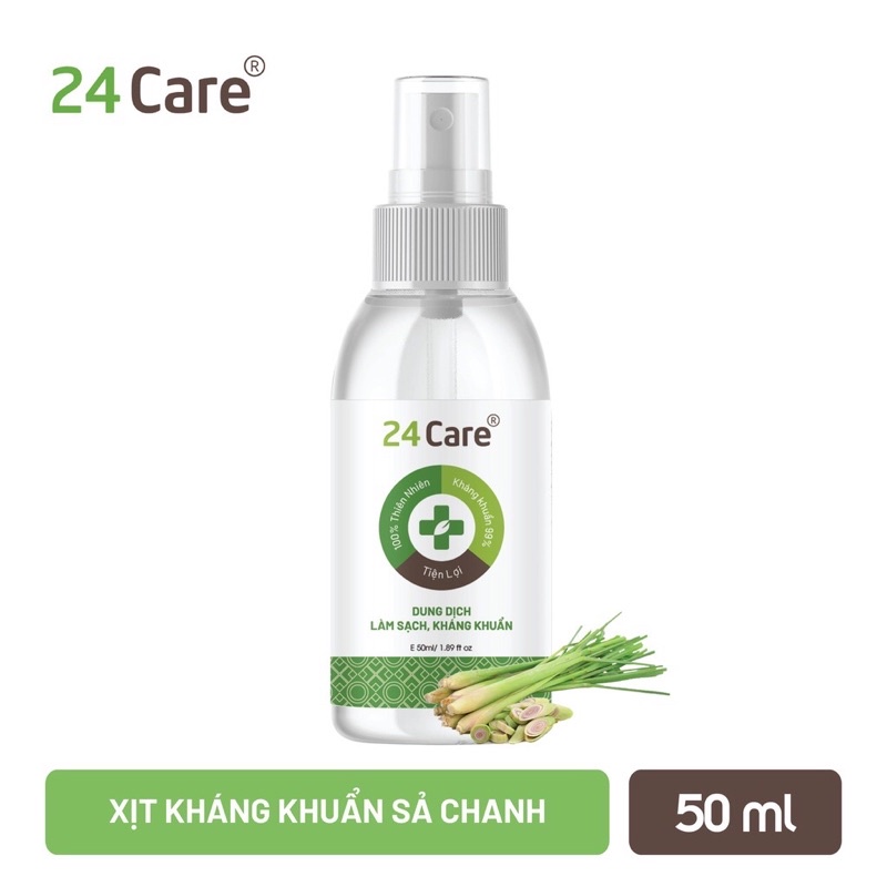 [Dạng xịt] Nước rửa tay khô kháng khuẩn tinh dầu thơm thiên nhiên hương sả chanh thư giãn | BigBuy360 - bigbuy360.vn