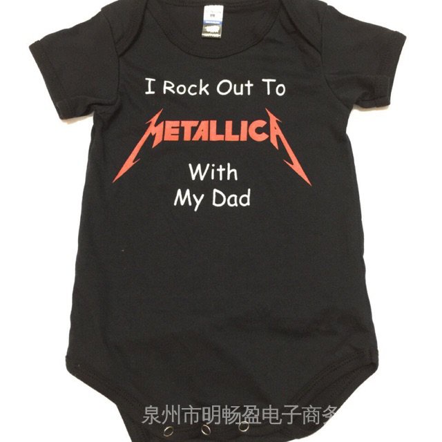 METALLICA BAND I ROCK RA TO METALLICA CÓ ÁO THUN BÉ ÁO THUN BÉ BABY ROMPER BABY Áo liền quần