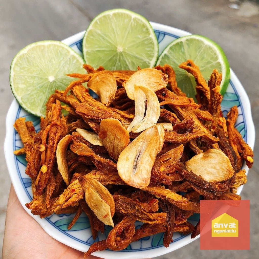 [GIÁ SỐC DÙNG THỬ] 100G KHÔ HEO CHÁY TỎI GIÒN RỤM 100% HEO TƯƠI ĐẢM BẢO ATVSTP