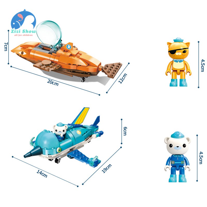 Set đồ chơi lắp ráp mô hình The Octonauts sáng tạo cho bé