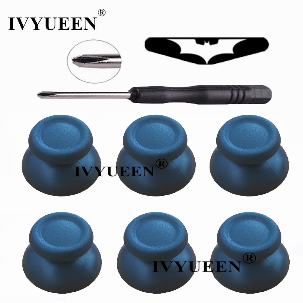 Set 6 Nút Bấm Điều Khiển 3D Màu Đen / Xám Cho Sony Dualshock 4 PS4 Pro Slim