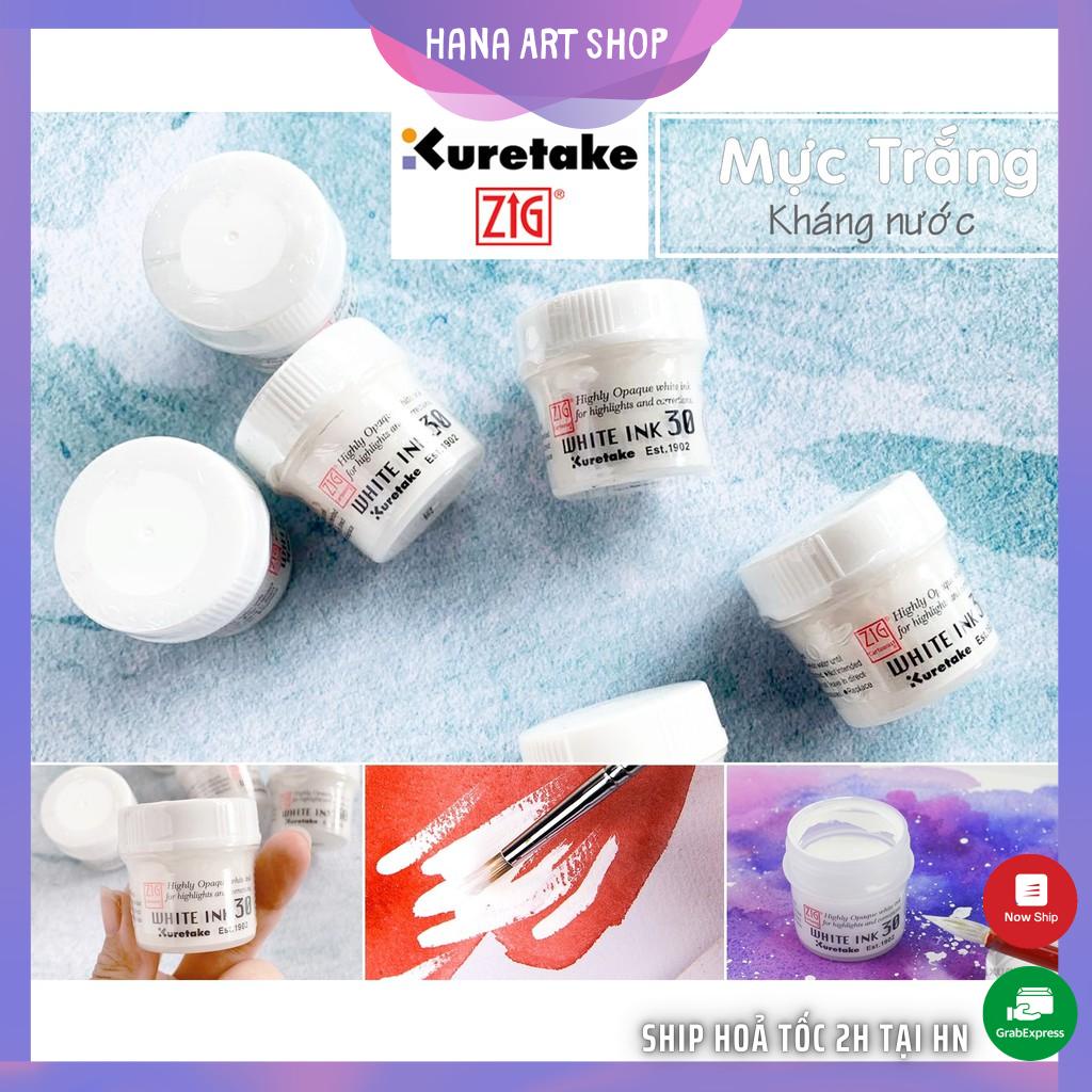 Mực Trắng Kuretake ZIG Cartoonist White Ink 30ml