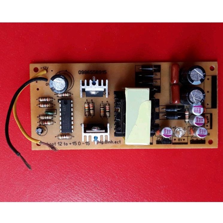 Chuyển nguồn 12đơn thành 15+ 0 15-, 12v, 8v, 5v cho vang cơ, pre...