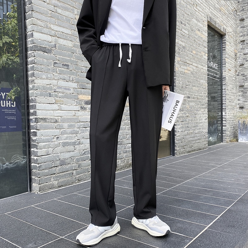 Quần Âu Nam Phối Gân Rút Dây Trơn Màu Thời Trang MixxMen QUAN NAM 116V3