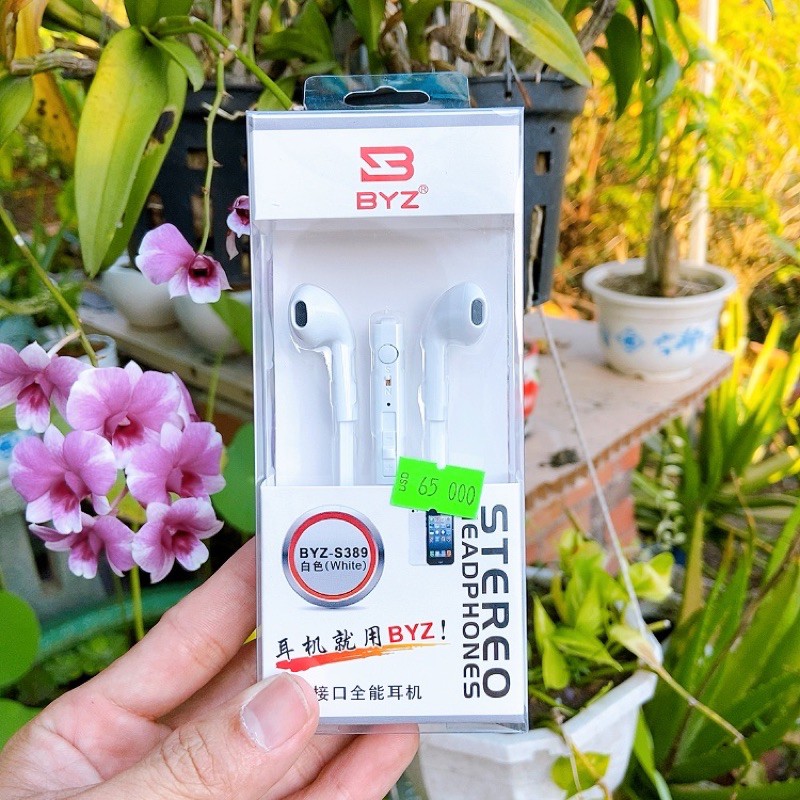 Tai nghe BYZ S-389 chính hãng dây dẹp chống đứt