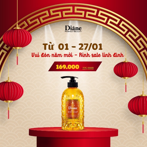 Sữa tắm giàu độ ẩm Moist Diane Oil in Body Soap Citrus Bouquet -500ml