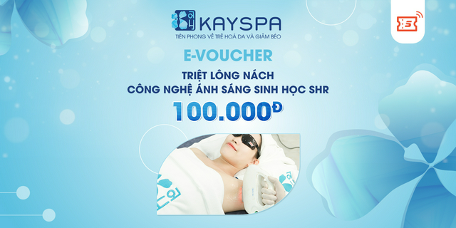 Triệt lông nách công nghệ ánh sáng sinh học shr tại kay spa