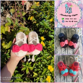 Giày sandal nơ bé gái 0-12 tháng