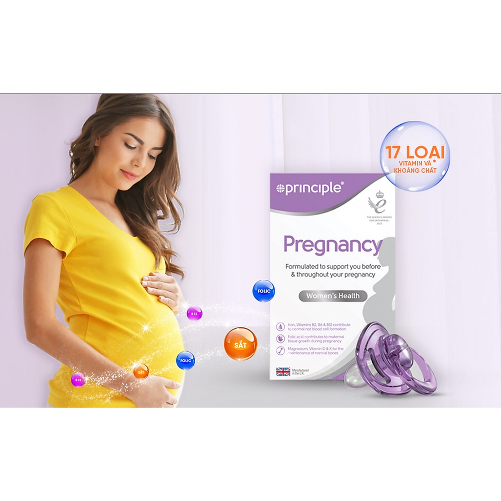 Principle Pregnancy – Bổ sung vitamin và khoáng chất cho phụ nữ thời kỳ mang thai