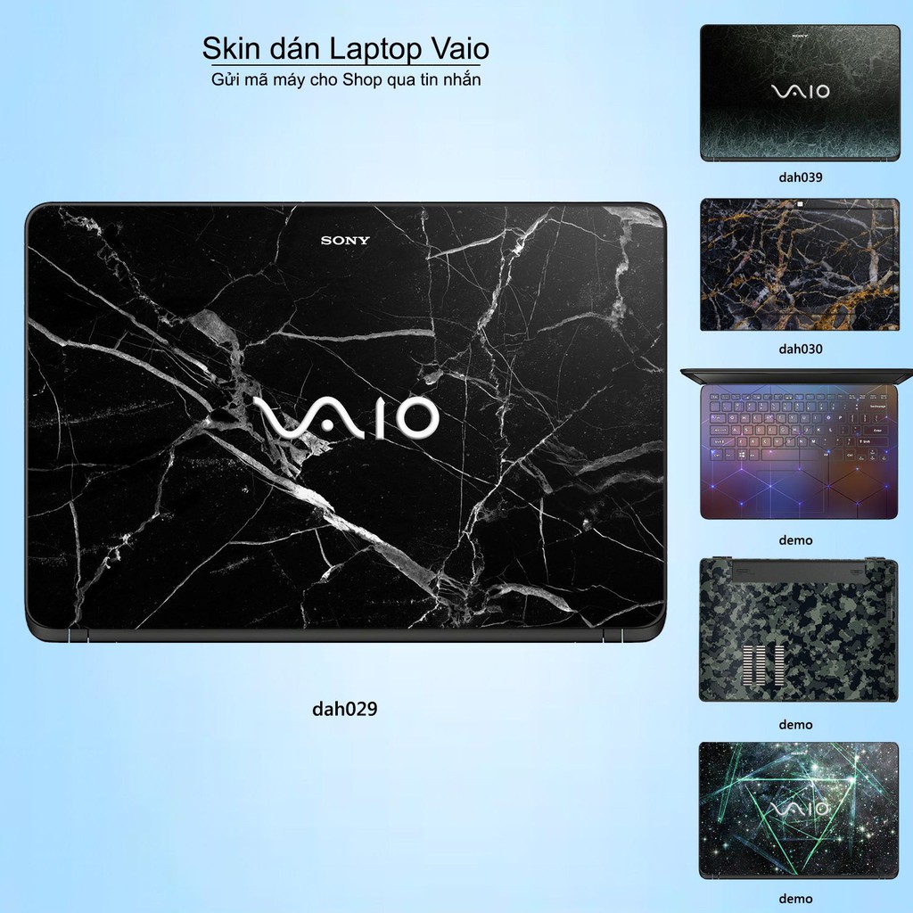 Skin dán Laptop Sony Vaio in hình vân đá _nhiều mẫu 3 (inbox mã máy cho Shop)