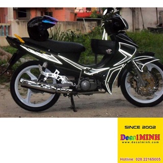 Decal phản quang trang trí xe (20x120cm)
