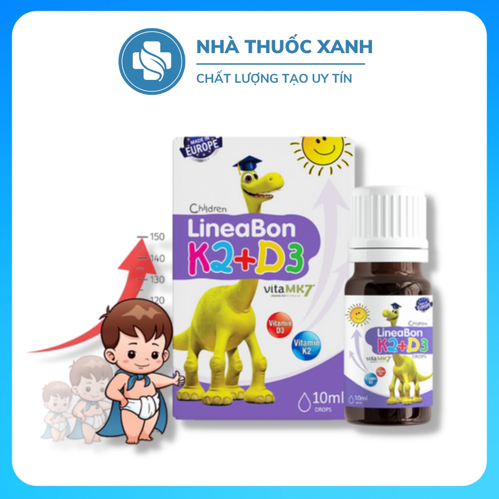 LineaBon k2+d3 Tăng cường hấp thu Canxi - Trẻ cao lớn hơn - Hết khóc đêm, mồ hôi trộm