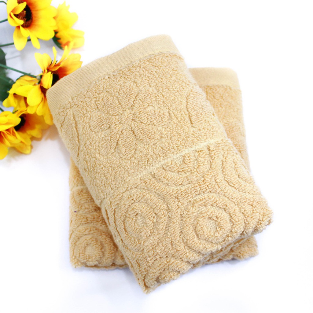 Khăn Mặt Cotton Nam Đô Hoạ Tiết Trơn Êm Ái Kích Thước 30x50 - 21662