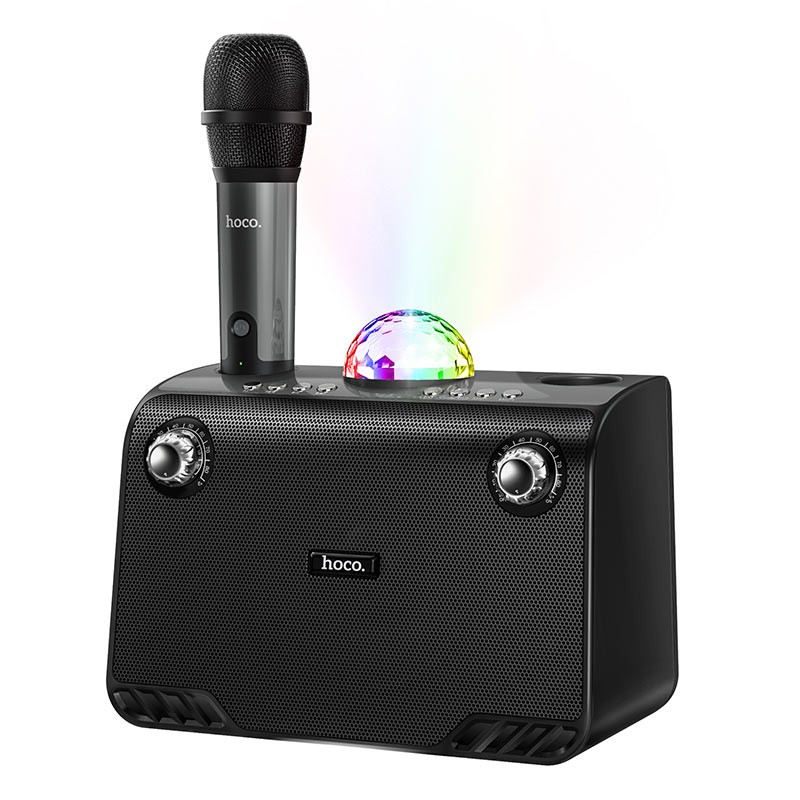 [Mã ELHACE giảm 4% đơn 300K] Bộ loa karaoke Bluetooth V5.0 kèm micro HOCO BS41 mini để bàn trong gia đình văn phòng