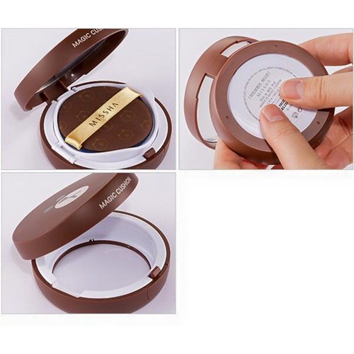 Phấn nước Missha M Cushion Line Friend Gấu Brown - No.23 Da sáng 15g [ Thêm lõi ]