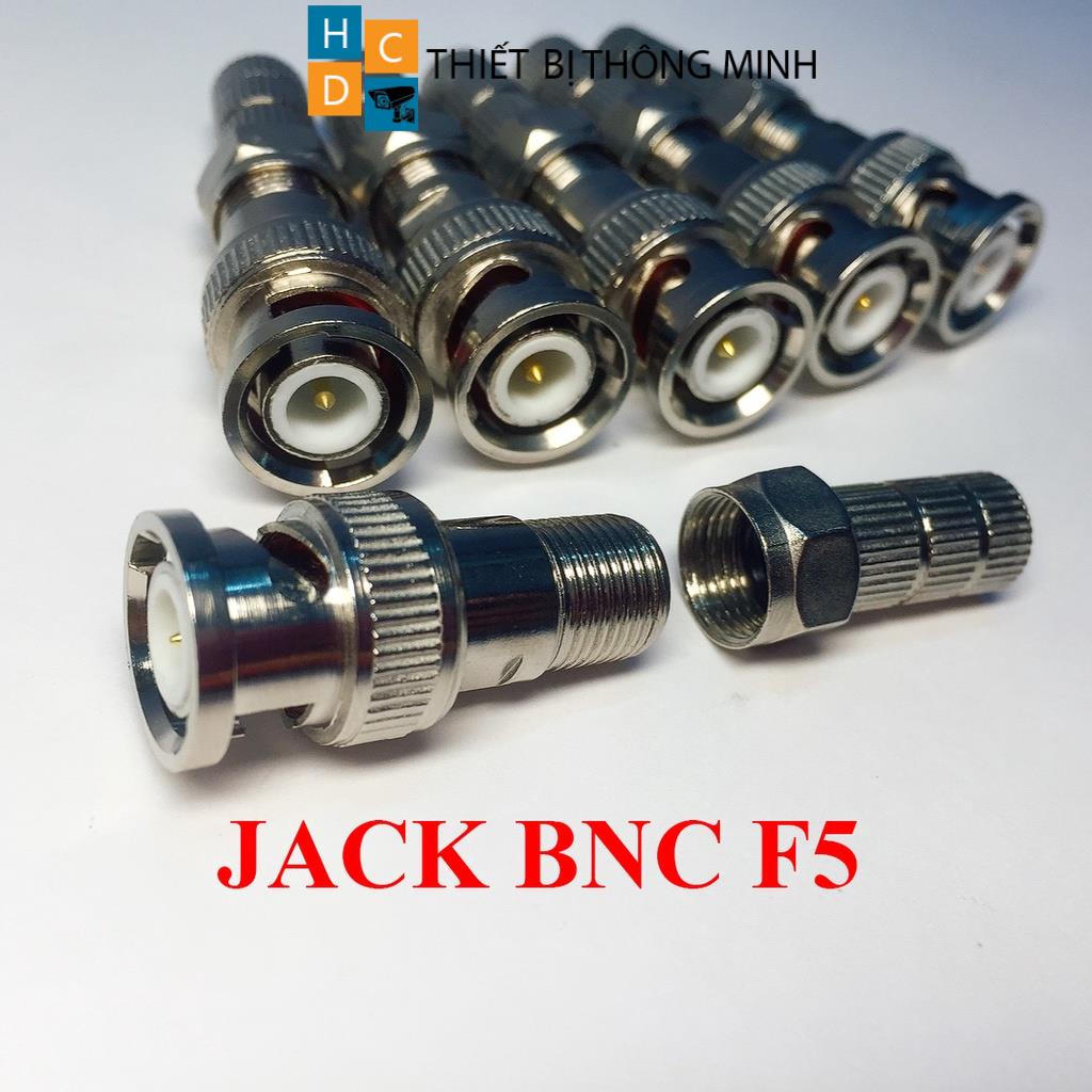 Jack nối nguồn DC, Jack DC đực cái, jack tín hiệu BNC lò xo, BNC F5 dùng cho camera và các thiết bị dưới 40 vôn