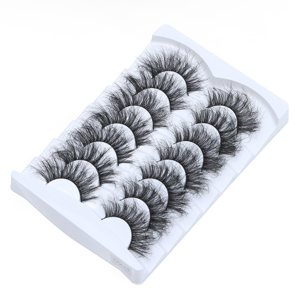 Bộ 7 Cặp Lông Mi Giả Nối Dài Dày Mềm Mại Có Thể Tái Sử Dụng