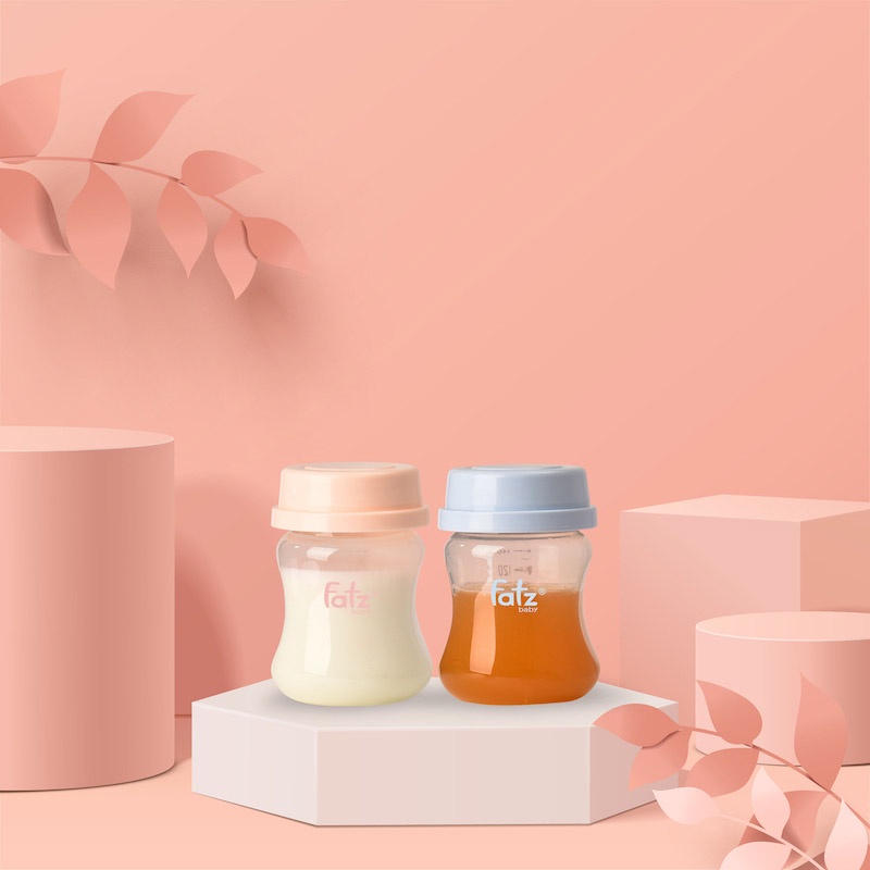 Bộ 3 Bình Trữ Sữa Cho Bé FATZBABY 150ml Chất Liệu Nhựa Cao Cấp An Toàn Cho Trẻ