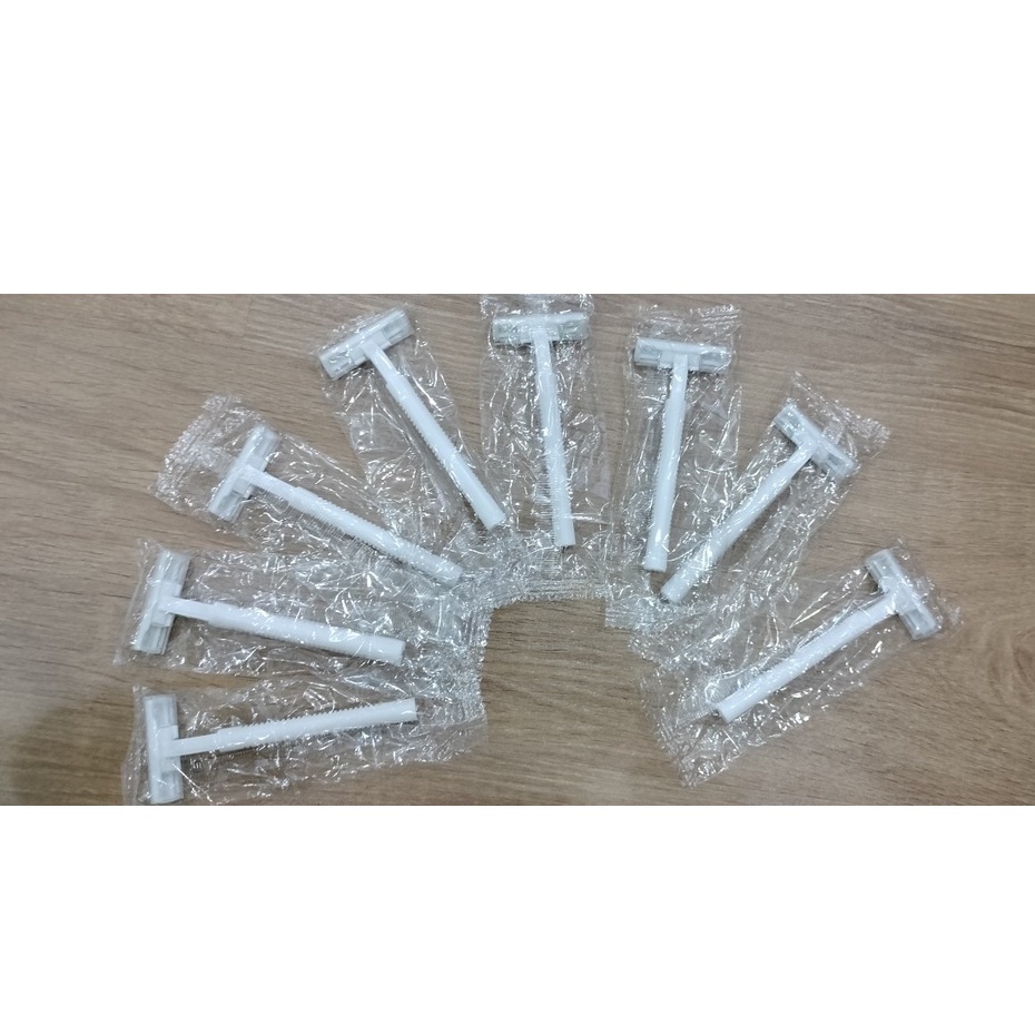 Dao cạo râu, cạo mặt dùng 1 lần, bàn cạo râu siêu bén cao cấp, túi 100 chiếc