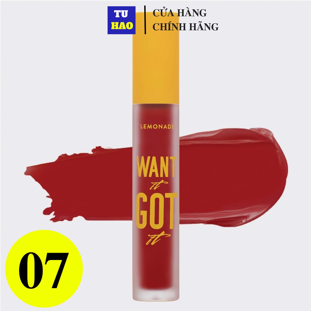 Son Kem Lì Nhẹ Môi Lemonade Want It Got It Lipcream 5g | BigBuy360 - bigbuy360.vn
