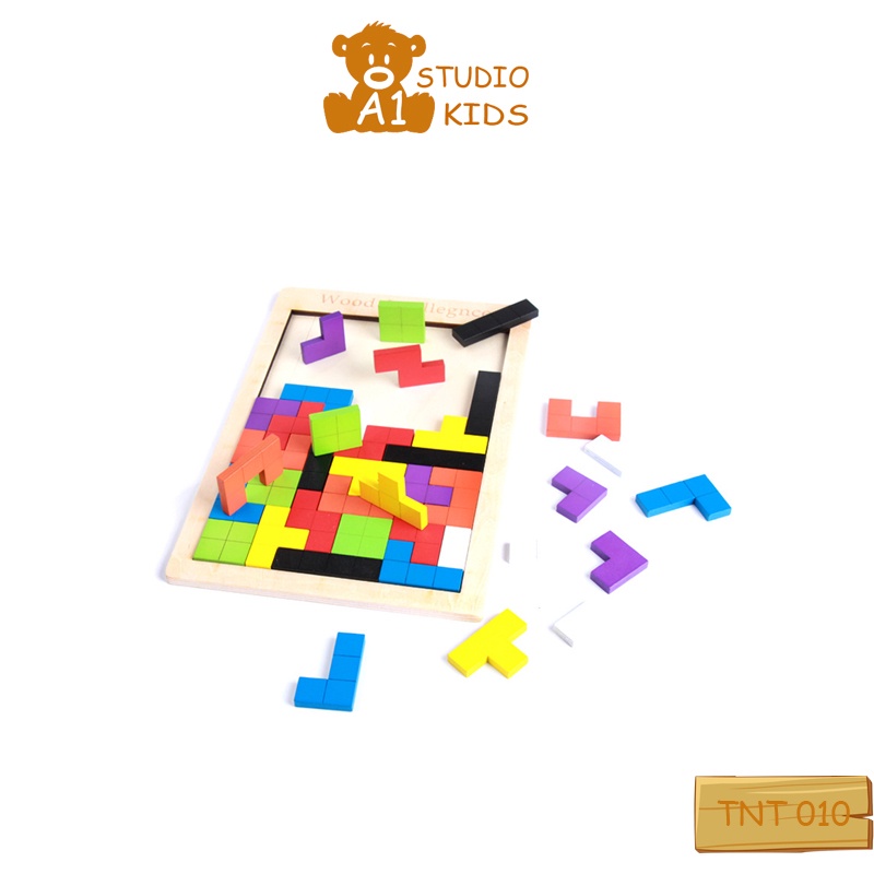 Đồ chơi cho bé Xếp Hình Thông Minh Phát Triển Tư Duy - Bộ Tetris lắp ráp giải trí