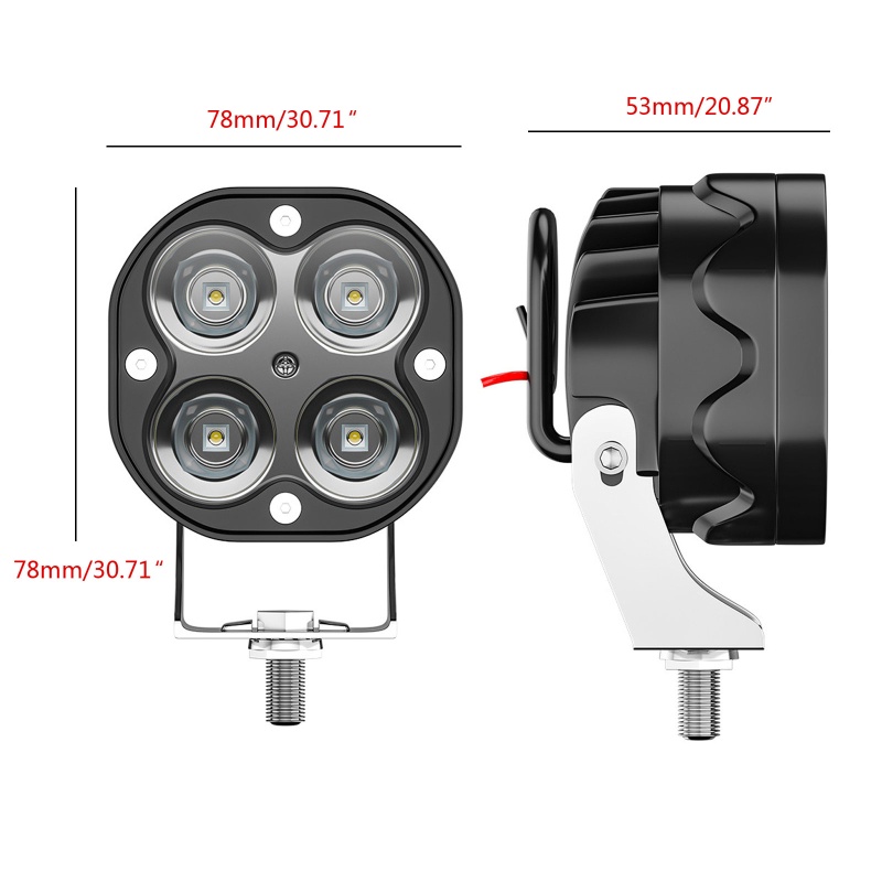 Đèn LED 6500K Chống Thấm Nước IP67 DC 9-30V 40W Chuyên Dụng Cho Xe Hơi