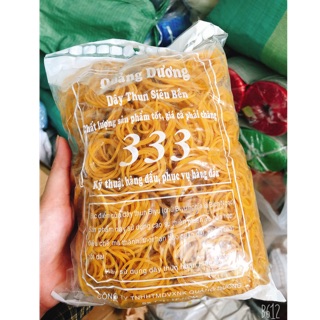 1 bịch dây chun, dây thun vàng 0,5kg loại 1