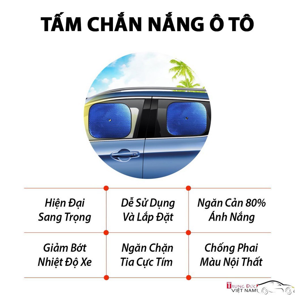 [Mã LIFEAU5SALE giảm 10% đơn 50K] Tấm Che Nắng Ô Tô - Tấm Chắn Nắng Ô Tô Loại Dày, Tráng Bạc Chống Nóng