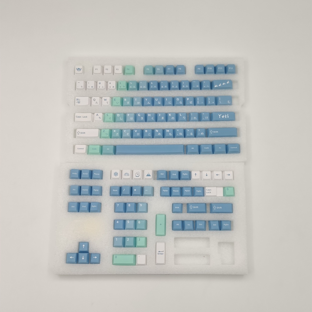 Bộ 129 phím thay thế bằng PBT phù hợp cho bàn phím 61/64/68/87/96/980/104/108 nút