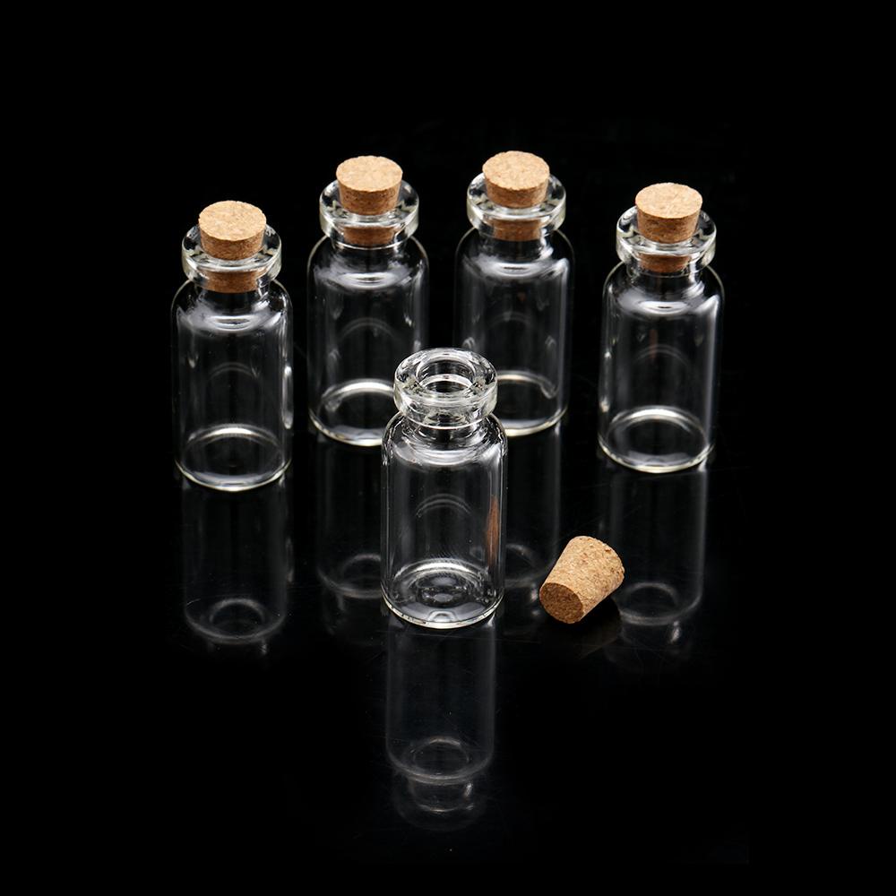 Set 10 Lọ Rỗng Mini Đựng Lời Nhắn Kèm Nút Bần