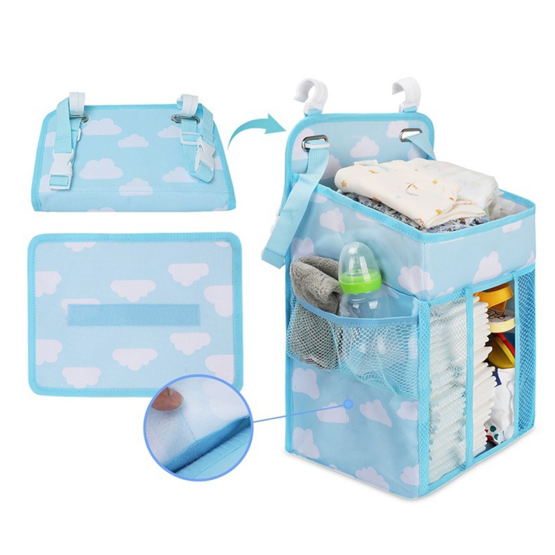Túi Đựng Tã Lót Treo Nôi Em Bé Tiện Dụng