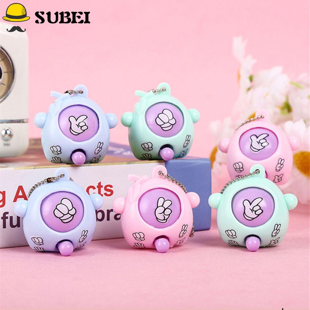 Đồ chơi búp bê oẳn tù tì hình quả trứng bằng nhựa tròn mini đổi màu gắn móc khóa vui nhộn cho bé