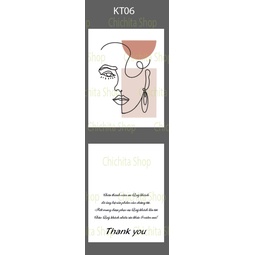 [Giá Tại Xưởng] 100 cái tag bìa treo khuyên, thẻ treo bông tai, Earring hang tags 7x5.4cm hàng có sẵn