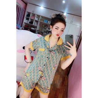 Đồ bộ pijama- bộ lụa đùi 3d hàng cao cấp loại 1