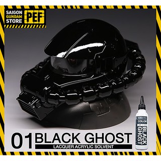 Sơn Raditz Black Ghost PLUS Đen bóng 60ml&120ml