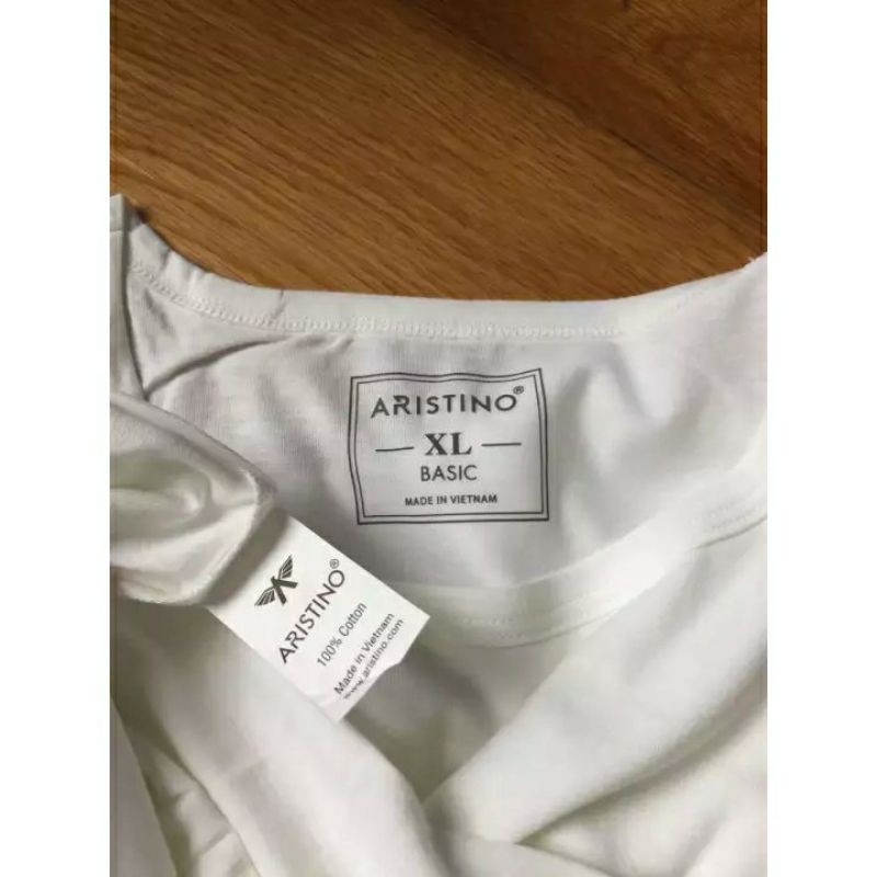 ÁO LÓT NAM, ÁO TSHIRT Nam⚡ARISTINO 100% COTTON⚡ mềm mịn, thấm hút mồ hôi tốt, không bai nhão