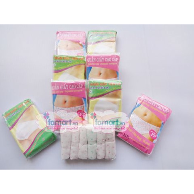 Combo 3 gói quần lót giấy Hiền Trang