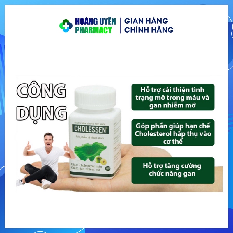 Cholessen Hộp 30 viên - hỗ trợ giảm mỡ máu