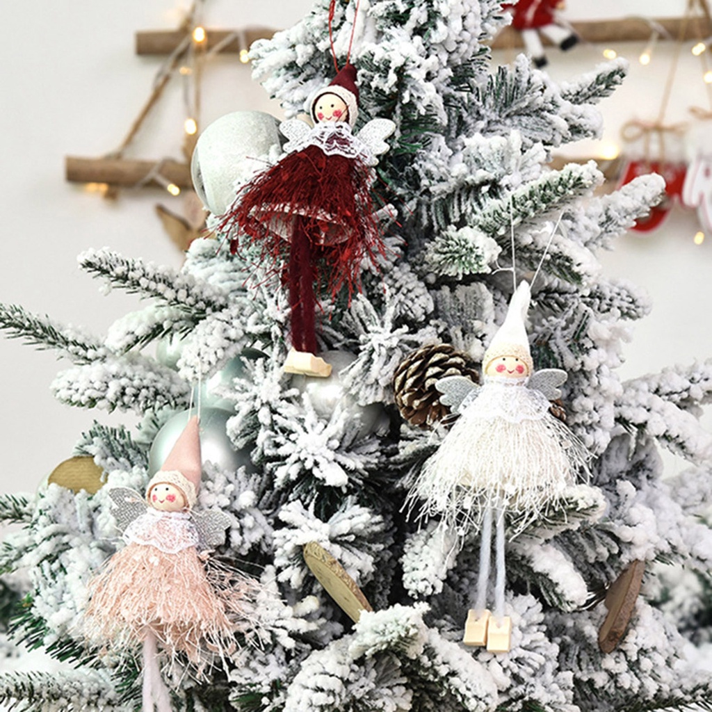Móc treo trang trí hình thiên thần Giáng sinh xinh xắn