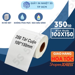 Giấy In Nhiệt , Giấy In Đơn in Bill Sàn Thương Mại ĐIện Tử 5S Khổ A6 100x150mm SIêu Tiết Kiệm