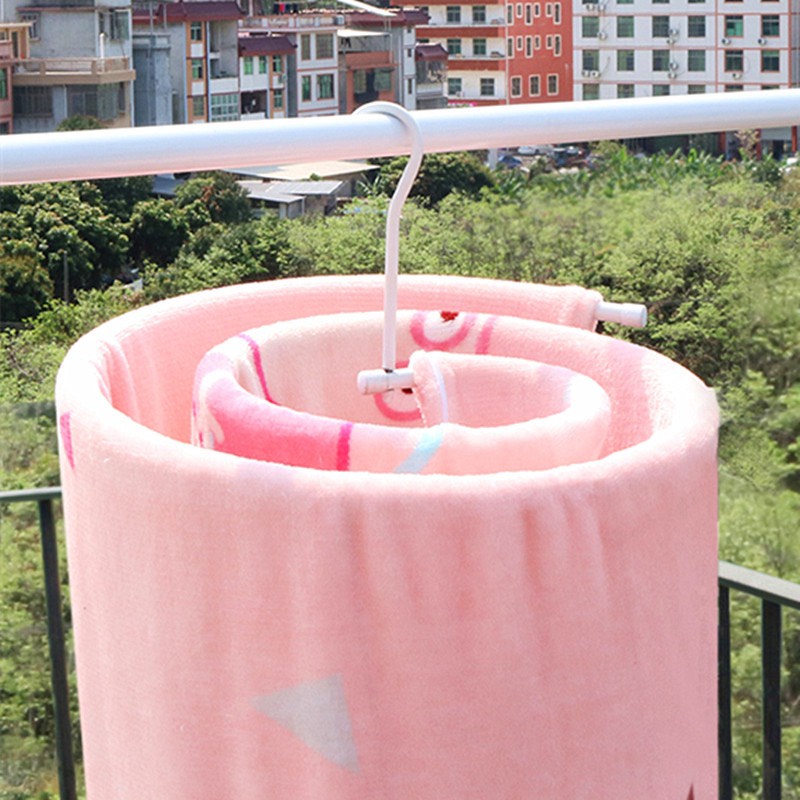 Móc Phơi Chăn Tiện Lợi Dạng Xoắn Bằng Inox Không Rỉ Chịu Trọng Tải 10kg